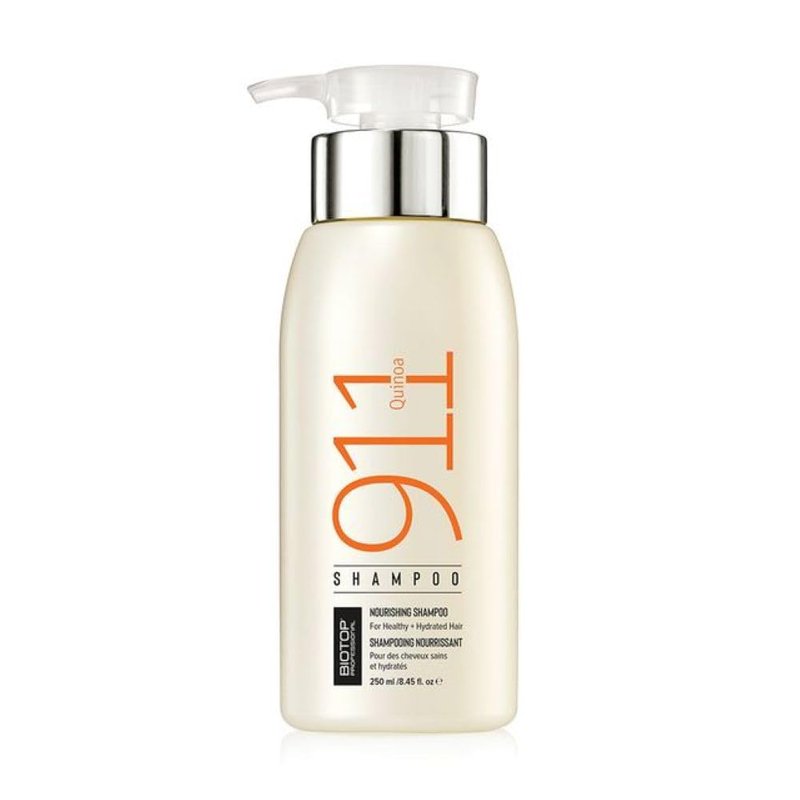 Biotop Professional 911 Quinoa Shampoo for Women & Men - Sulfate Free Nutritive Shampoo with Argan Oil - Made with Quinoa Protein for Dry, Lifeless, and Damaged Hair (8.45 fl oz/250ml)