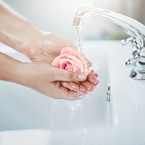 Little World Bath Soap - Floral Scented Rose Soap Petals Body in Flower Box for Women, Plant, Essential Oil Set for Birthday, Valentine¡¯s Day, Thanksgiving Day, Christmas (Pink)