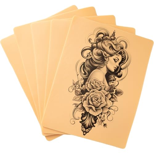 3MM Fake Skin Tattoo Practice Skins - 10pcs, 5.9x7.87" - Silicone, Thick, Piel Sintetica para Tatuar