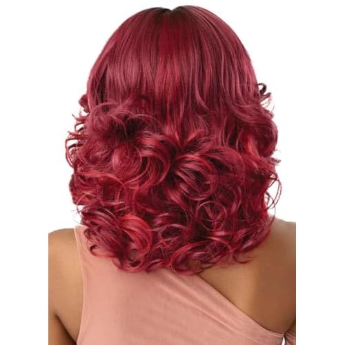 Outre - 5X5 Lace Closure Wig - Human Hair Blend - Body Wave 16" (DRFF2/RUBY ROSE)