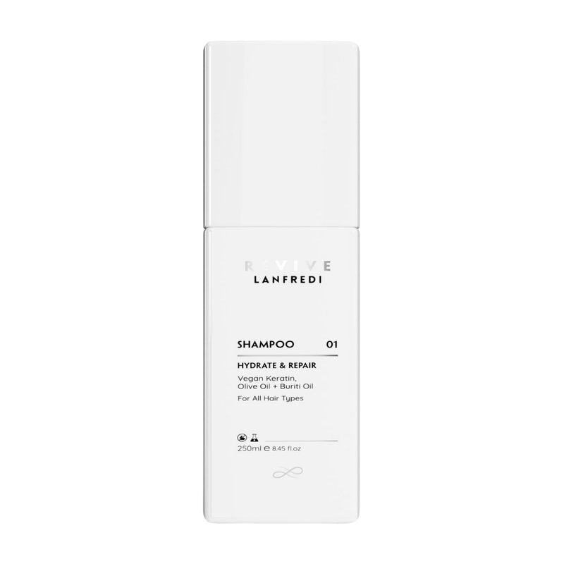 Revive Hydrating Shampoo 8.45 fl oz | Vegan Keratin, Natural Oils & Amino Acids | For Dry, Frizzy, Damaged, Chemically Treated & All Hair Types