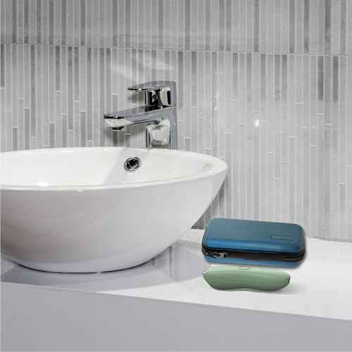 EVA Hard Case for Meridian/MANSPOT Shaver Groin & Body Hair Trimmer - Men's Grooming Organizer Storage Bag for Electric Razor and Accessories - Case Only (Blue)