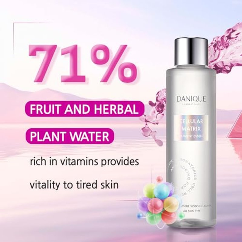 DANIQUE Radiance-Enhancing Essence Toner with PDRN and Glutathione ? Premium Korean Skincare - Hydrating Facial Essence with 71% Plant Extracts for a Smooth, Fresh-Looking Glow ? 150ml
