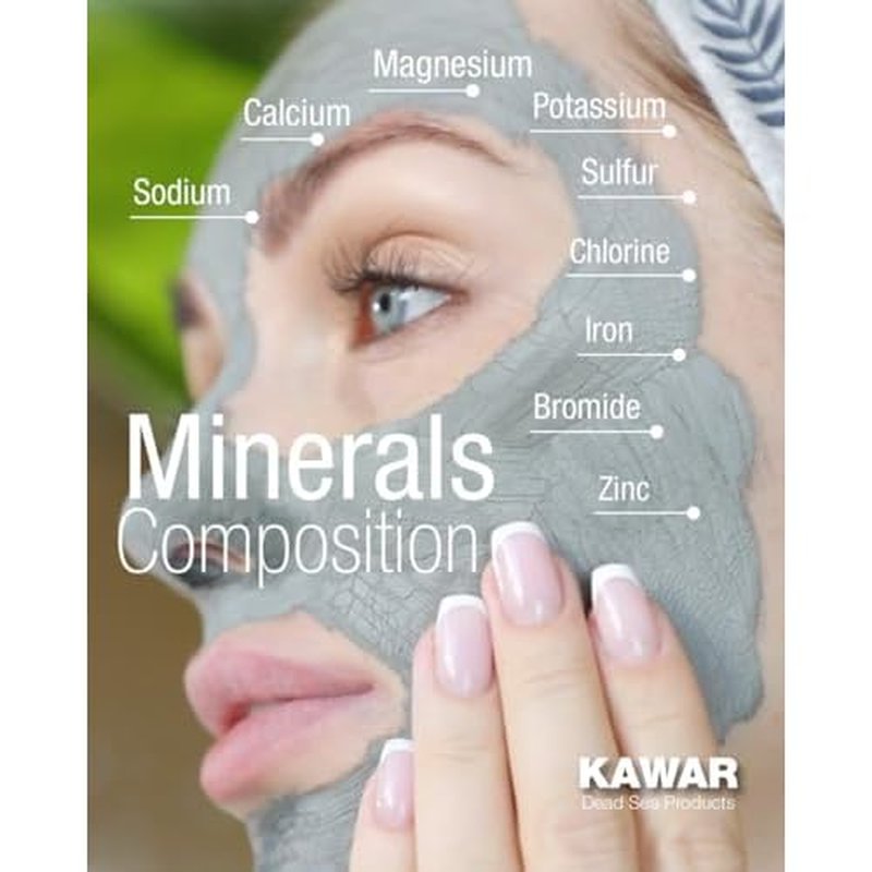 KAWAR Dead Sea Mud Mask with Aloe Vera for Face and Body - Spa Quality Pore Reducer for Acne, Blackheads & Oily Skin, Natural Vegan Skincare for Women, Men - Tightens & Exfoliate - 8.8 oz