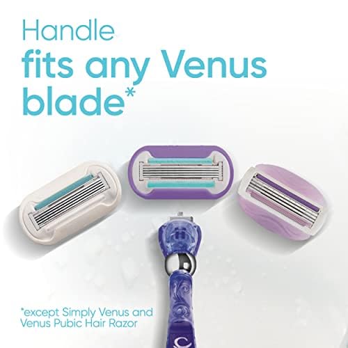 Gillette Venus Extra Smooth Women's Razor - 5-Blade Refill & Flexiball Handle | Includes Shower Holder