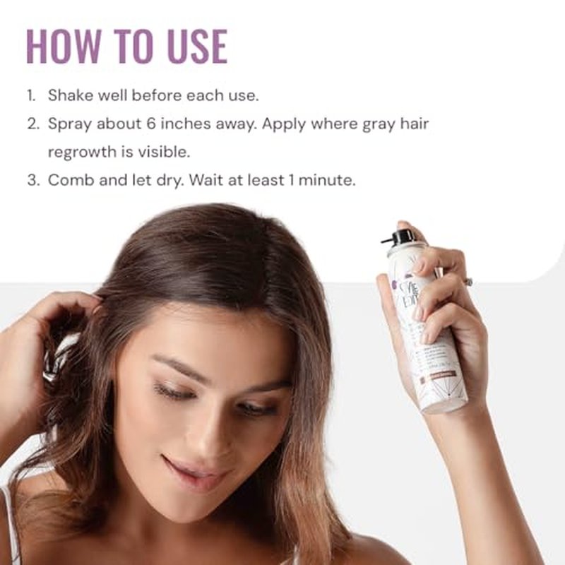 Style Edit Root Concealer Touch Up Spray (Multiple Colors Available) - Instantly Covers Greys And Roots - Professional Salon Quality Grays Cover Up Hair Products for Women Medium Brown 2 Ounce PACK OF 4 PLUS 1 FREE (Total Of 5)