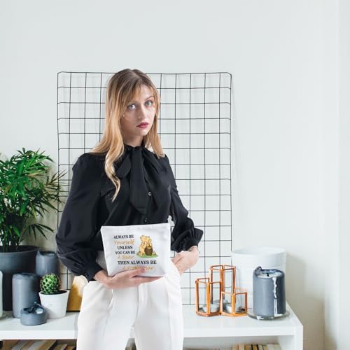 Honey Bear Makeup Bag Magic Kingd*m Gift Catartoon Character Quote Makeup Bag Honeys Bear Gift Bear With Honey Pot Bag (P Bear)