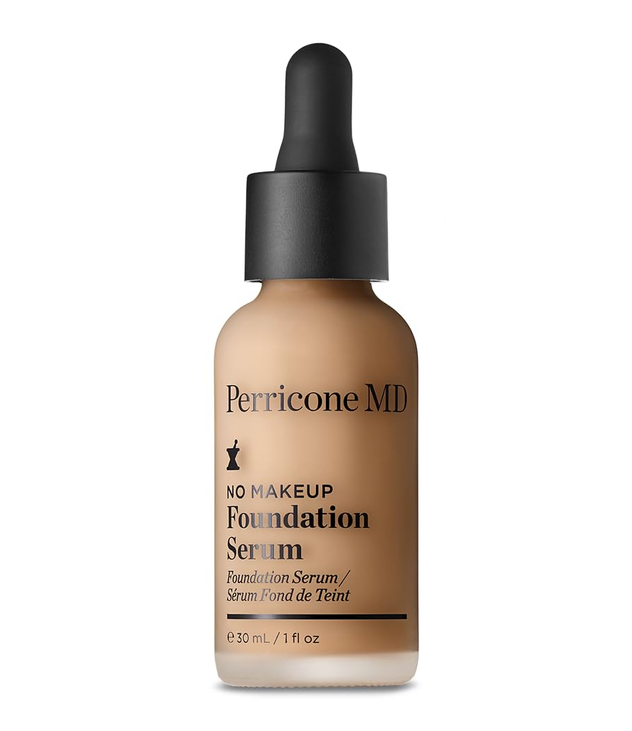 Perricone MD No Makeup Foundation Serum - Hydrating Semi-Matte Liquid Foundation | Fragrance-Free, Vegan, Buildable Coverage