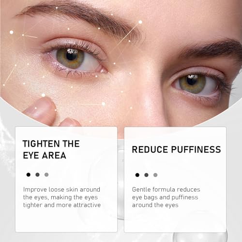 Under Eye Balm Stick for Under Eyes Bags,2025 New Turmeric Cream Erases Eyes Bags Within Minutes,Erase for Dark Circles Puffiness,Moisturizing Under Eye Balm for Travel Care Serum for Women(2PCS)
