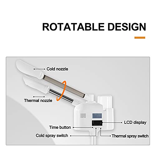 Professional 2 in 1 Facial Steamer Upgrade Esthetician Steamer with hot & Cold Nozzle Beauty Salon Spa