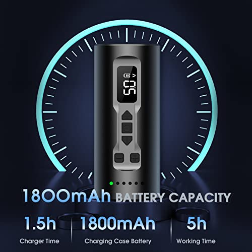 INKin Wireless Tattoo Machine, Professional Tattoo Pen, Hover Coreless Tattoo Gun with 1800mAh Battery Power LED Display Cartridge Battery Pen Great for Dot, Lining, Shading Work