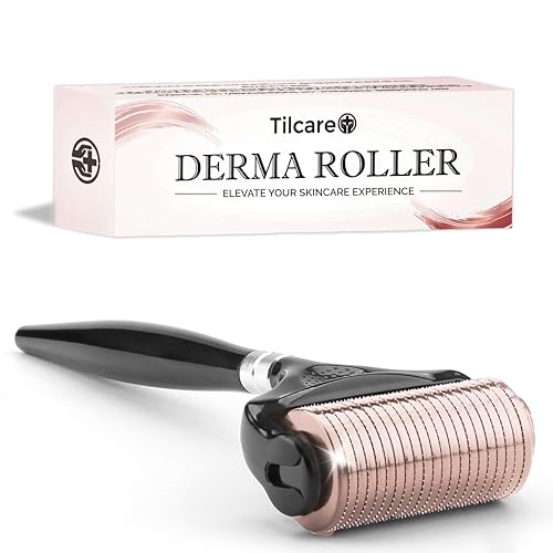 Ultra-Wide Derma Roller for Face - At-Home Microneedling Kit, 0.25 mm Microneedle Roller for Skin Care, Derma Roller for Scalp Hair and Beard, Superior to a Microneedling Pen/Derma Pen