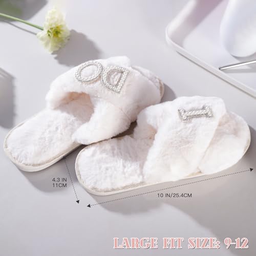 Bridal Shower Gifts?7-Piece Birde Gift Set with Tumbler, Tote, Slippers, Makeup Bag & More-Gift for Bride to be? Bachelorette Gifts for Her-Bridal Shower Decorations