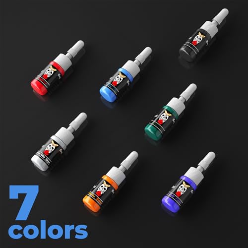 Tuffking Tattoo Machine Kit Rotary Wireless Tattoo Pen Kit with 20pcs Extra Smooth Cartridge Needles Practice Skin Supplies for Beginners & Professional Artists