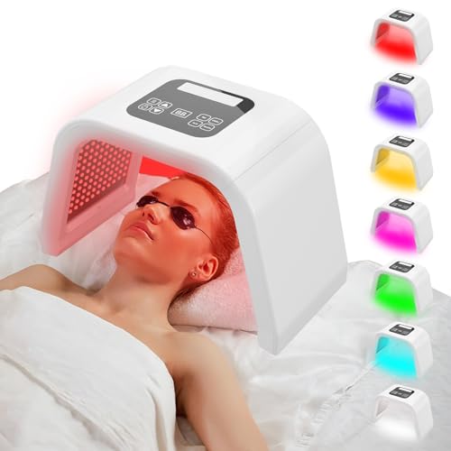 Multi Color LED Face Mask, Portable Red Light Therapy Mask, Home and Travel Skin Care