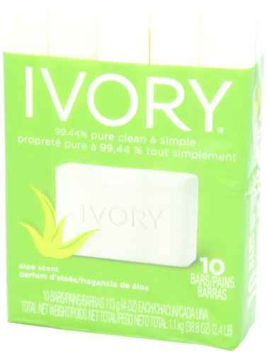 Ivory Aloe 10-Count: Bath Size Bars 4 Oz Packaging may Vary