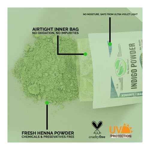 200 Grams INDIGO POWDER For Hair Dye/Color - The Henna Guys