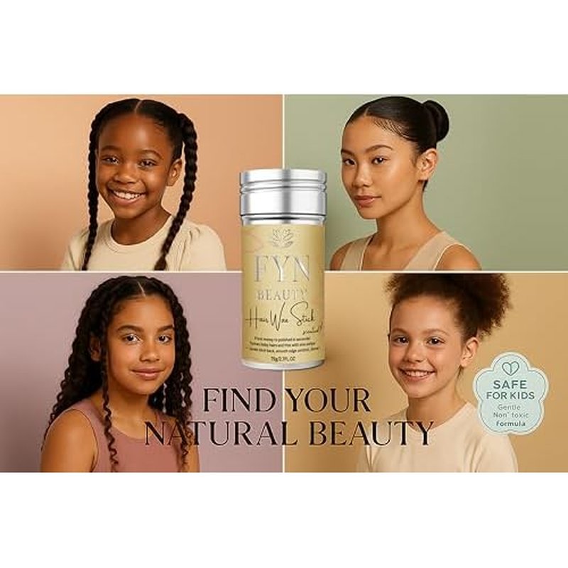 Hair Wax Stick - Slick Back Hair Products - Edge Control - Hair Accessories for Women & Kids - Fly Away Stick for Hair - Bun Maker & Braiding Gel - Dance Recital Gifts for Girls- 2.7 Fl Oz