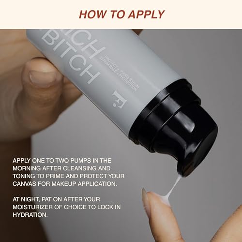 Freck Beauty RICH Beotch Hydrating Gripping Primer - Serum Makeup Primer, Lightweight Cream to Oil Texture, Moisture Barrier to Proctect and Balance Skin