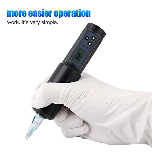 Mast Saber Wireless Battery Rotary Tattoo Machine Pen (Red)