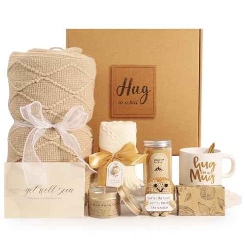 Get Well Gifts for Women - Get Well Soon Gift Baskets for Women After Surgery Care Package for Woman Surgery Recovery Feel Better Gifts Sympathy Gift Baskets Bereavement Gifts Ideas