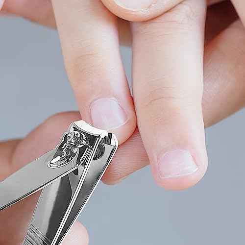 120 Pieces Nail Clipper Set Flat Toenail Clippers Stainless Steel Fingernails Manicure Pedicure Sturdy Silver Small Trimmer Portable Bulk for Men Women Homeless Care Package Supplies