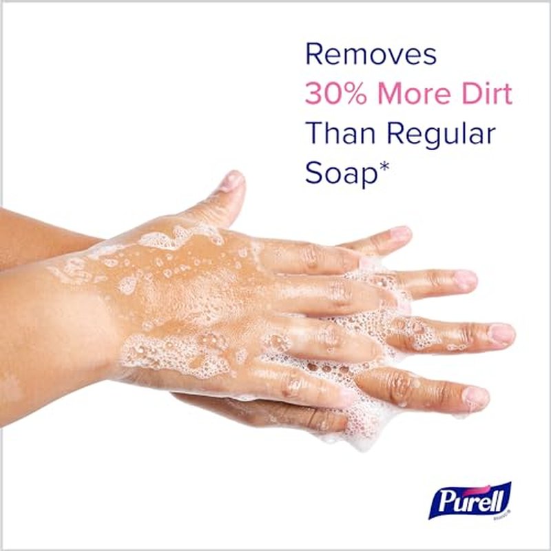 PURELL HEALTHY SOAP with CLEAN RELEASE Technology Foam, Light Fragrance, 1200 mL Refill for PURELL ES10 Automatic Soap Dispenser (Pack of 2) - 8371-02