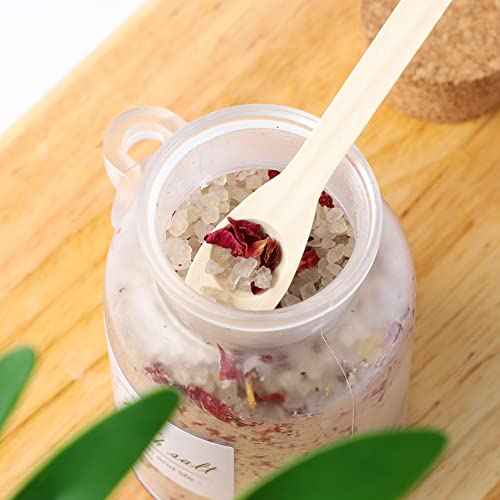 Bath Salt,Himalayan Rose Flower Petals Dead Sea Salt,Lavender and Bergamot Essential Oil,Cleanse,Revitalize,Relaxing,Stress Relief,and Soothes Skin,Best for Good Sleep(260g 9.17oz)