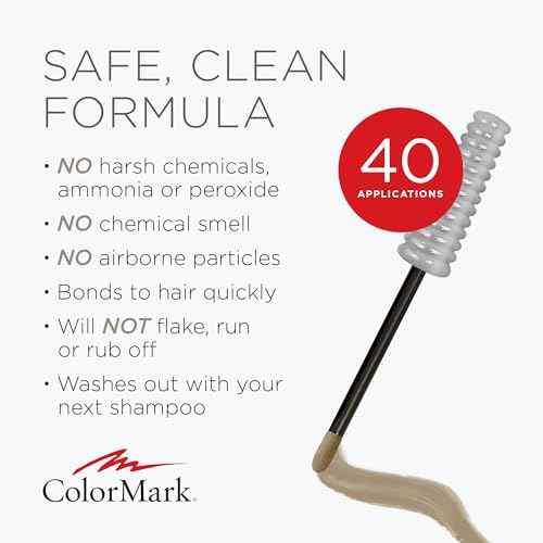 ColorMark Pro Ash Blonde Liquid Gray Root Touch Up Wand Applicator, Real Hair Color