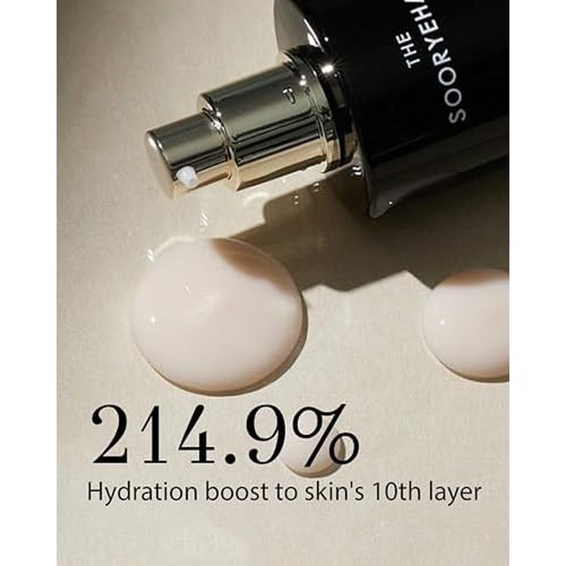 Sooryehan The Black (Essence Moisturizer, 130ml/4.4fl oz) - Lightweight Cream for Moisture Barrier, Rejuvenate Dull, Aging Skin. Premium Korean Skin Care. Black Yeast, Hyaluronic Acid,