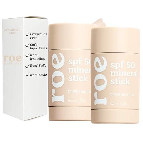 Roe Wellness- Kids Sunscreen Stick For Face & Body Sun Protoction | Reef Safe, Clean Ingredients (SPF 50 Roll-on Stick)