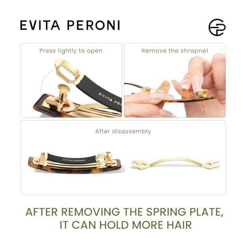 EVITA PERONI Hair Barrettes For Women, French Hair Barrettes Clips Acetate, Various Sizes, Anti-slip, 30 Pieces, Women Hair Accessories, Suitable for Thick, Fine, Straight, Curly Hair