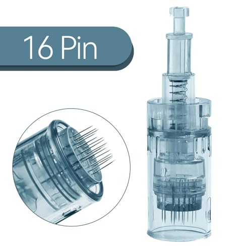 Microneedling Pen Cartridges for Dr pen M8,M7S, Easy-to-Use for Home Use (16 Pin,10PCS)