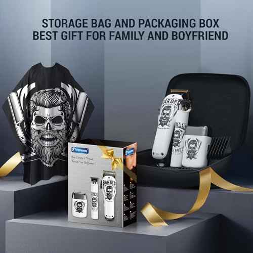 BESTBOMG¢ç Hair Clippers for Men Professional, Beard Trimmer Kits & Sets, Electric Shavers, Hair Clippers & Trimmer Ceramic T-Blade, for Barber, for Gifts