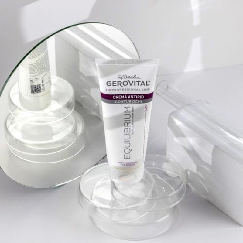 Gerovital EQUILIBRIUM Anti-Wrinkle Eye Contour Cream | Professional Cream for Eyes, 100 ml