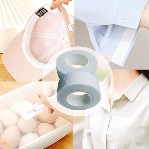 5 Rolls Collar Protector Sweat Pads, Self-adhesive Shirt Collar Protector Absorbent Sweat Shields Pad for Hat Shirt Neck Liner Armpit Tape Collar Protectors for Women Men