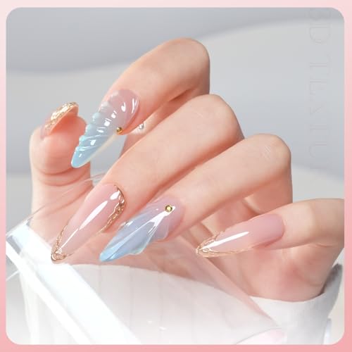 GAOY 3D Nail Gel, 15g Clear Sculpting Gel for Carving, Molding and Painting Nail Art Designs, Rhinestone Glue for Gems Decoration