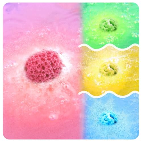 KIMHY Bath Bombs for Women, 12 PCS Bath Bombs for Girls Kids Toddlers Adults, Shea & Coco Butter Dry Skin Moisturize, Bath Bomb Kit for Birthday Halloween Christmas