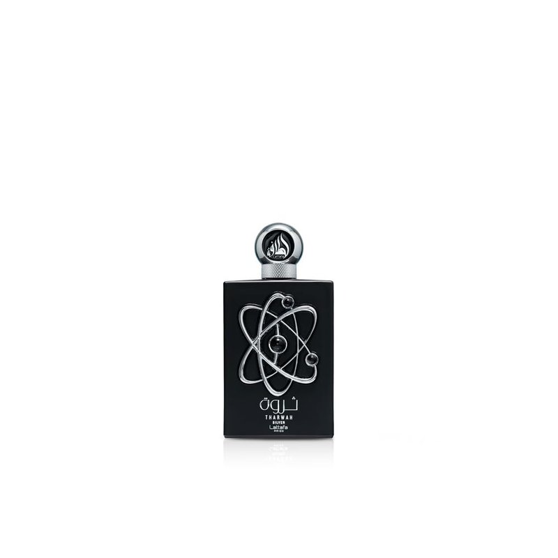 Lattafa Perfumes Tharwah Silver for Unisex Eau de Parfum Spray, 3.4 Ounce