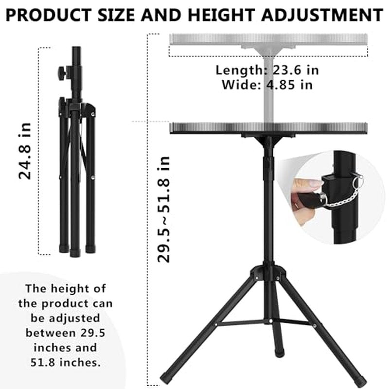 ikare Stainless Steel Braiding Rack - Height Adjustable Hair Extension Holder, Braiding Rack Stand Tripod, Foldable Hair Tray