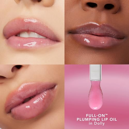 BUXOM Full-On Plumping Glossy Lip Oil, Nourishing & Hydrating Tinted Lip Gloss, Juicy High-Shine Finish, Non-Sticky Formula, Cruelty-Free