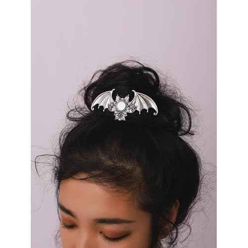 HAQUIL Vintage Gothic Bat Sun Hairpin, Punk Rock Hair Clip for Women Hair Accessories