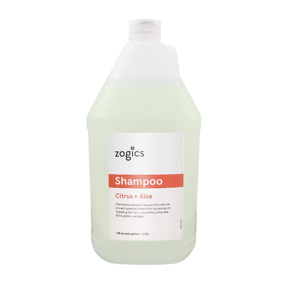 Zogics Shampoo, Citrus and Aloe, 1 Gallon Refill