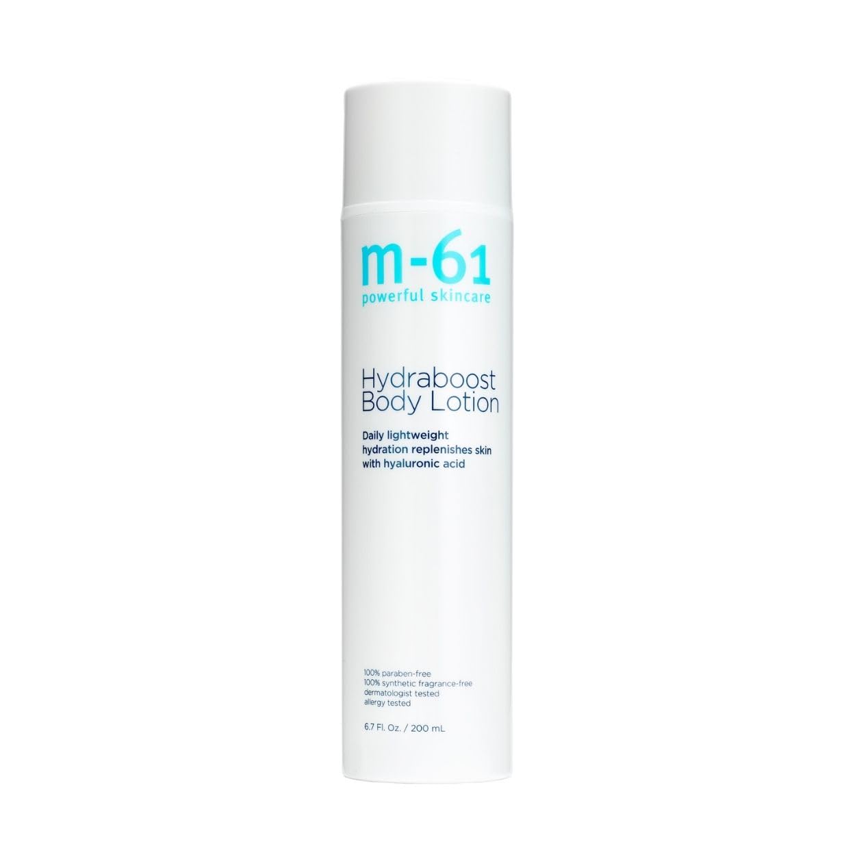 m-61 Hydraboost Body Lotion | Daily Lightweight, Fragrance Free Body Lotion with Hyaluronic Acid, Shea Butter, Aloe | For All Skin Types | Made in Italy - 6.7 Fl Oz