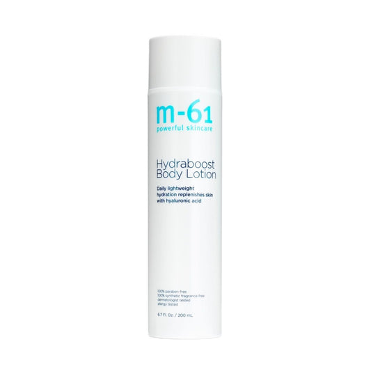 m-61 Hydraboost Body Lotion | Daily Lightweight, Fragrance Free Body Lotion with Hyaluronic Acid, Shea Butter, Aloe | For All Skin Types | Made in Italy - 6.7 Fl Oz