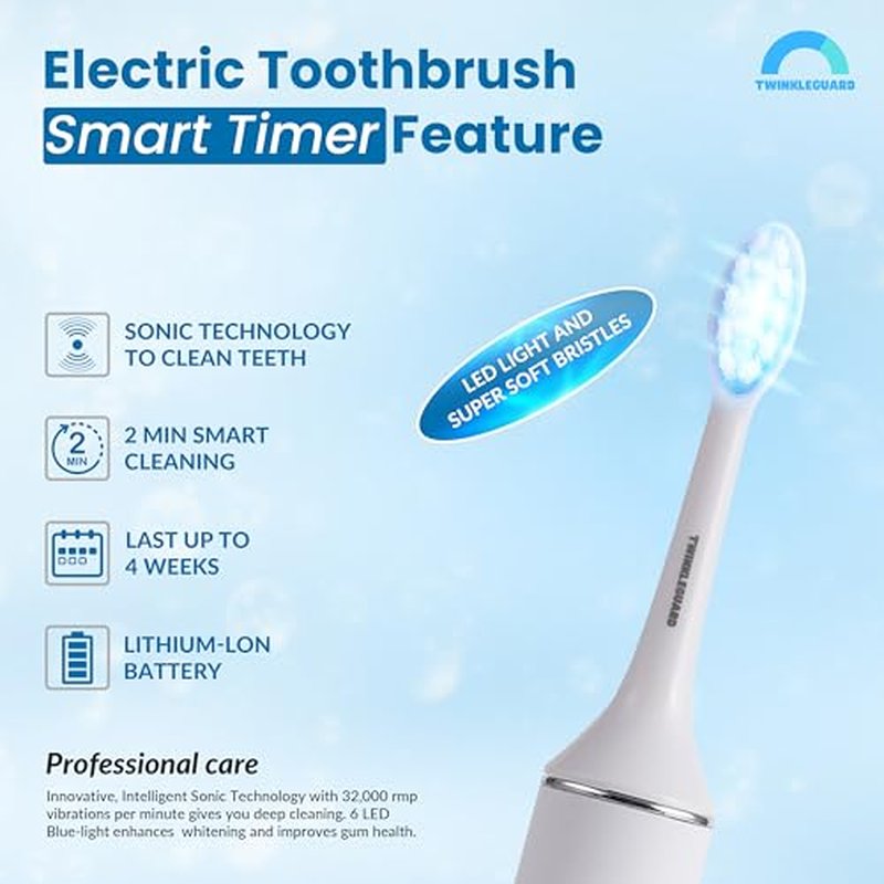 Shine Pro LED Electric Toothbrush - Advanced Whitening, Teeth Polishing & Gum Health Care