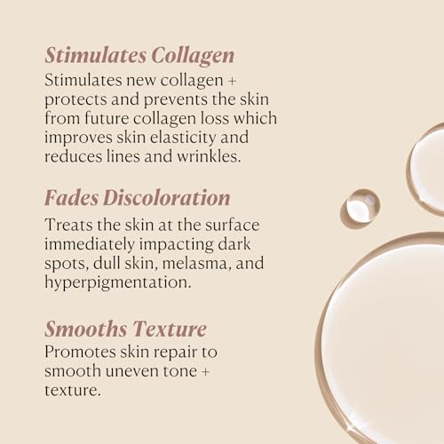 Nakery Collagen Defense Face Serum, 25% Vitamin C Complex with Niacinamide and Peptides, Anti Aging Collagen Booster for Wrinkles and Dark Spots, Brightening Skin Treatment, Made in USA