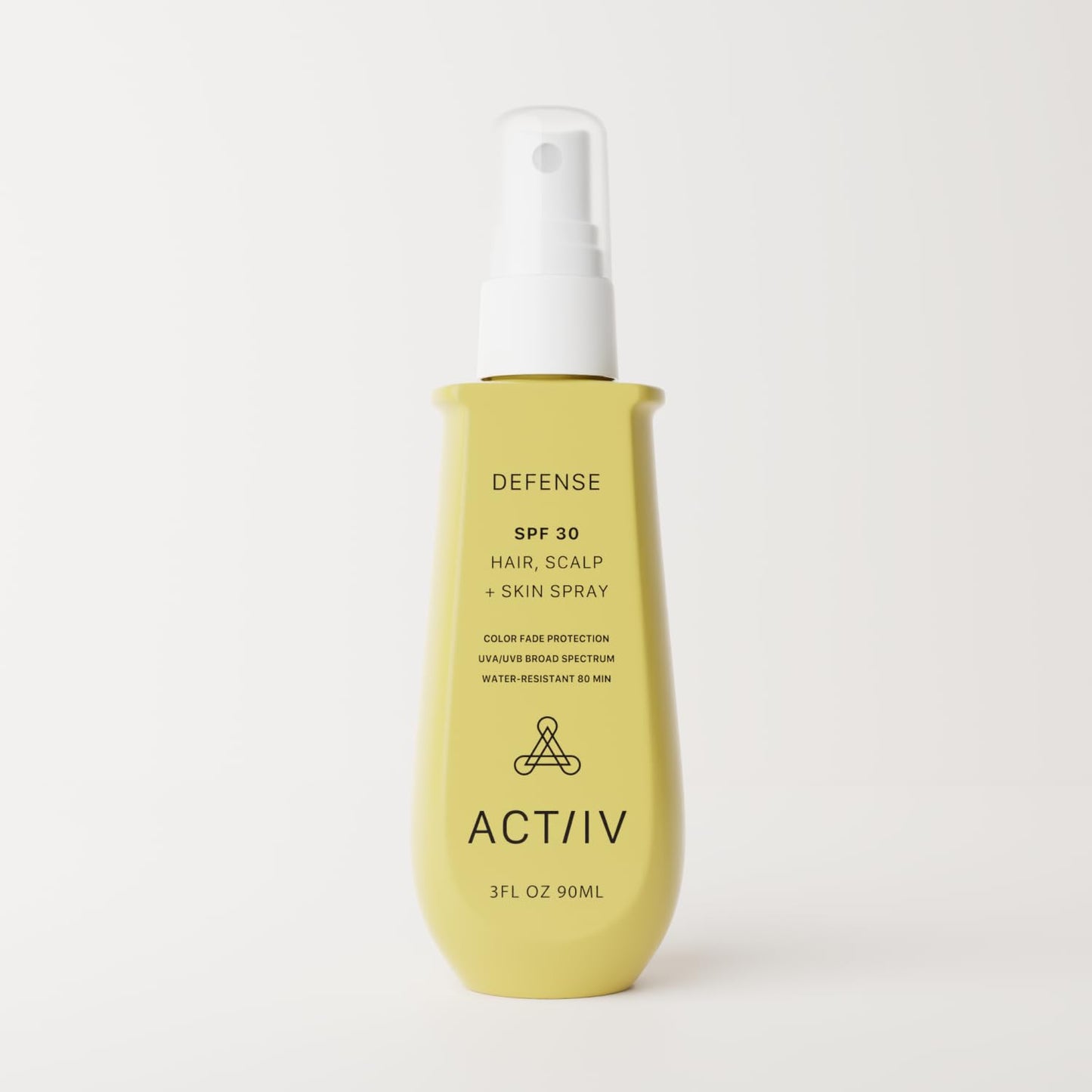 ACTIIV Defense SPF 30 Hair, Scalp + Skin Spray | Protects Hair & Scalp From UV Damage, Maintains Scalp Health, Lightweight Non-Greasy Formula, Water-Resistant,Plant-Based, All Hair Types, 3 oz
