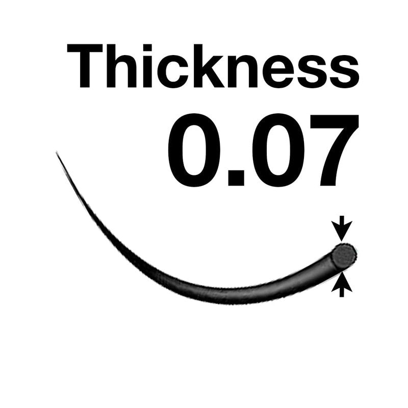 EMILYSTORES Eyelash Extensions 0.07mm Thickness C Curl Length 11mm Easy Fan Eye Lashes For Lash Extensions(0.07,C,11mm)