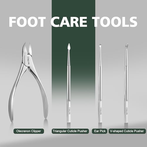 Manicure Kit for Women, Stainless Steel Nail Kit with PU Leather Case, Precision Pedicure Tools for Feet